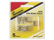 Cooper Bussmann BP ATM 25 RP 25A 32V Fast Acting Mini Blade Fuse Clear Pack Of 5