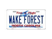 Smart Blonde LP 6465 Wake Forest North Carolina Novelty Metal License Plate