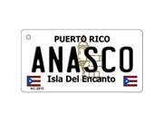 Smart Blonde KC 2815 Anasco Puerto Rico Flag Novelty Key Chain