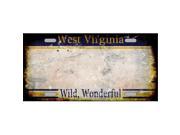 Smart Blonde LP 8165 West Virginia State Background Rusty Novelty Metal License Plate