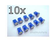 SmallAutoParts Blue T10 8 Smd Led Bulbs Set Of 5