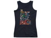 Trevco Jla Lettered League Juniors Tank Top Black XL