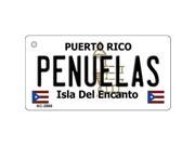 Smart Blonde KC 2866 Penuelas Puerto Rico Flag Novelty Key Chain