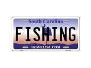 Smart Blonde LP 6288 Fishing South Carolina Novelty Metal License Plate