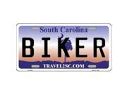 Smart Blonde LP 6294 Biker South Carolina Novelty Metal License Plate