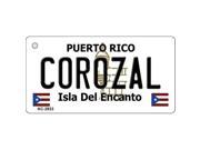 Smart Blonde KC 2833 Corozal Puerto Rico Flag Novelty Key Chain