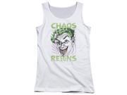 Trevco Batman Classic Tv Chaos Reigns Juniors Tank Top White 2X