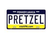 Smart Blonde LP 6083 Pretzel Pennsylvania State Background Novelty Metal License Plate