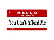 Smart Blonde KC 5181 You Cant Afford Me Novelty Key Chain