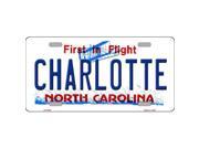 Smart Blonde LP 6464 Charlotte North Carolina Novelty Metal License Plate