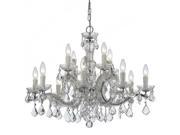 Crystorama Lighting 4379 CH CL S Maria Theresa 12 Light Clear Crystal Chrome Chandelier I