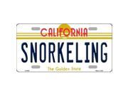Smart Blonde LP 6853 Snorkeling California Novelty Metal License Plate