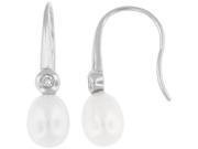 Doma Jewellery SSEL011W Sterling Silver Earring With Freshwater Pearl