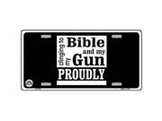 Smart Blonde LP 4706 My Bible And My Gun Metal Novelty License Plate