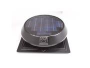 SunRise Solar RFB1250FT Round 20 Watt Attic Fan with Thermostat