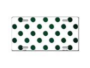 Smart Blonde LP 6961 Green White Dots Oil Rubbed Metal Novelty License Plate
