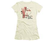 Trevco Concord Music Monk Sonny Rollins Short Sleeve Junior Sheer Tee Cream Extra Large