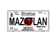 Smart Blonde LP 4824 Mazatlan Mexico Novelty Background Metal License Plate
