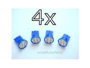 SmallAutoParts Blue T10 8 Smd Led Bulbs Set Of 3