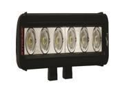 Vision X Lighting 9120737 9 in. Xmitter Low Profile Xtreme Black 6 5w LEDs 40 Degree Wide
