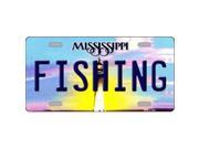 Smart Blonde LP 6586 Fishing Mississippi Novelty Metal License Plate