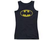 Trevco Batman Bats In Logo Juniors Tank Top Black Small