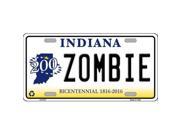 Smart Blonde LP 6747 Zombie Indiana Novelty Metal License Plate