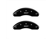 MGP Caliper Covers 20197SMGPBK MGP Black Caliper Covers Engraved Front Rear Set of 4