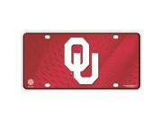 Rico LP 5529 Oklahoma Sooners Deluxe Novelty Metal License Plate