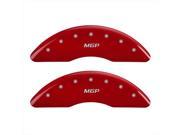 MGP Caliper Covers 23209SMGPRD MGP Red Caliper Covers Engraved Front Rear Set of 4