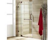 Vigo Industries VG6042RBCL42 42 in. Frameless Shower Door Clear Glass Oil Rubbed Bronze