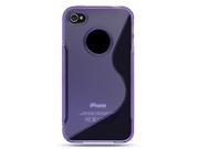 DreamWireless IP CSIP4PP MIX iPhone 4 Compatible Crystal Skin Case Purple Mix Style