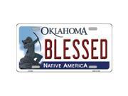Smart Blonde LP 6223 Blessed Oklahoma Novelty Metal License Plate
