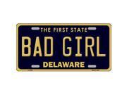 Smart Blonde LP 6725 Bad Girl Delaware Novelty Metal License Plate