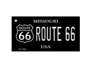 Smart Blonde KC 1484 Missouri Route 66 Black Novelty Key Chain