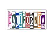Smart Blonde KC 5504 California License Plate Art Metal Novelty Key Chain