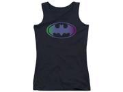 Trevco Batman Gradient Bat Logo Juniors Tank Top Black 2X