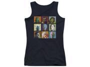 Trevco Star Trek Alien Squares Juniors Tank Top Black Large