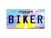 Smart Blonde LP 6592 Biker Mississippi Novelty Metal License Plate