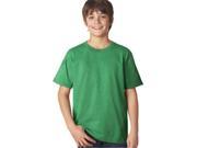 Anvil 990B Youth Lightweight Tee Heather Green Large
