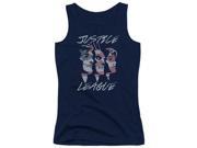 Trevco Jla Justice For America Juniors Tank Top Navy Small