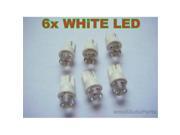 SmallAutoParts White T10 Led Bulbs Set Of 6