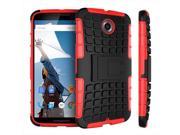 Roocase RC NX6 HYB D9 RD Google Nexus 6 Blok Armor Case Red