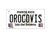 Smart Blonde KC 2864 Orocovis Puerto Rico Flag Novelty Key Chain