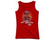 Trevco Dubble Bubble Motor Mouth Juniors Tank Top Red 2X