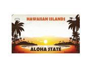 Smart Blonde MP 1176 Hawaii State Background Metal Novelty Motorcycle License Plate