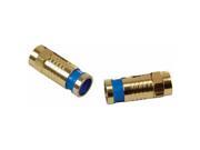 Audiovox VHC14512R RG6 Quad Compression Connector Pack 12