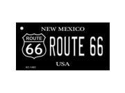 Smart Blonde KC 1482 New Mexico Route 66 Black Novelty Key Chain