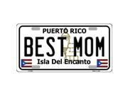 Smart Blonde LP 6863 Best Mom Puerto Rico Metal Novelty License Plate