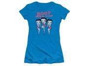 Trevco Boop The Boops Have It Short Sleeve Junior Sheer Tee Turquoise Extra Large